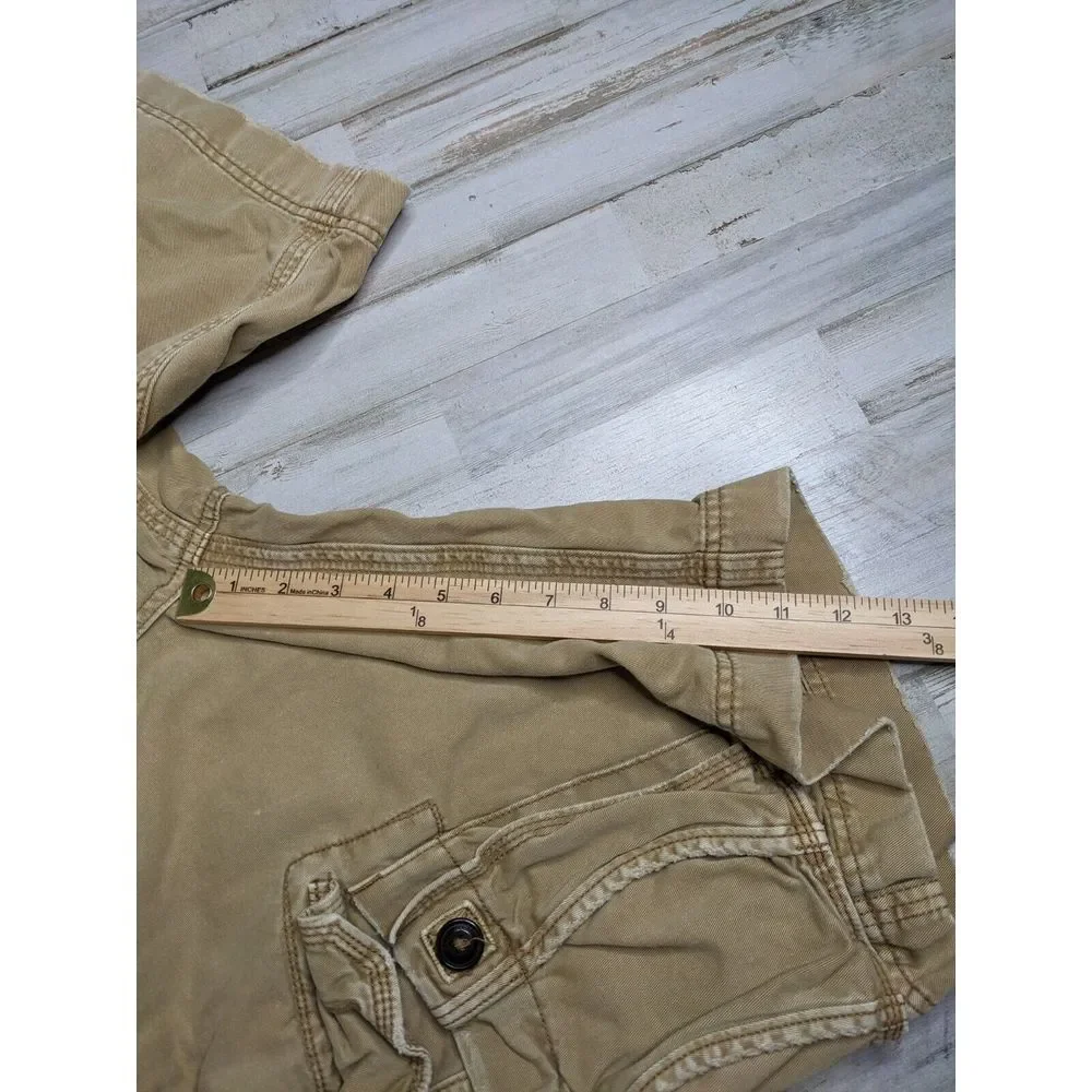 American‎ Eagle Baggy Cargo Shorts Longer Length Size 30 Distressed 11